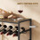 Homcom HOMCOM 30 Bottles Wine Rack, 6 Tier Wine Storage Holder, Rustic Brown 7