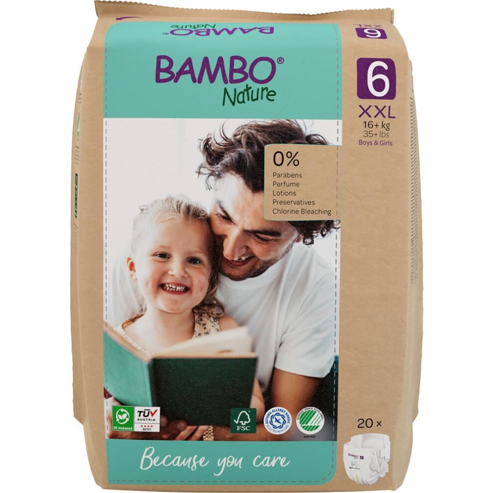 Bambo Nature Eco-Nappy Size 6 - 20 Nappies - 2 Pack - Image 6