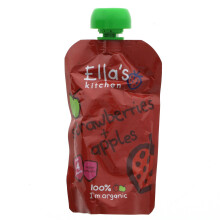 {AISLE A} Ella's Kitchen | Strawberries & Apples - from 4 months | 1 x 120g