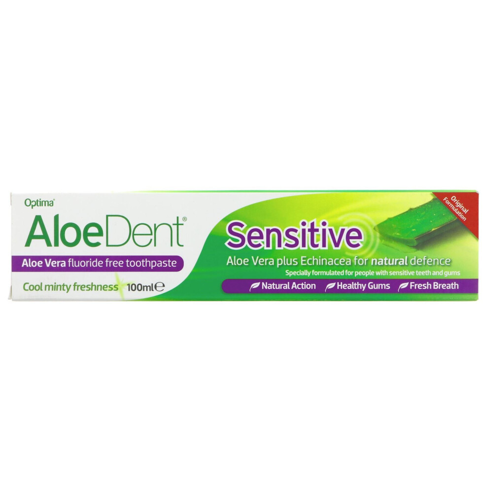 Aloe Dent {Aisle A} | Aloe Vera Sensitive Toothpaste - With Echinacea | 1 X 100Ml