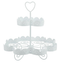 Kakestativ Utsøkt håndverk, Bærbart Lettvektsdesign, Iron2Tier12Cups Rundt kakestativ, Cupcakeholder Dessertstativ For Fester Bryllup