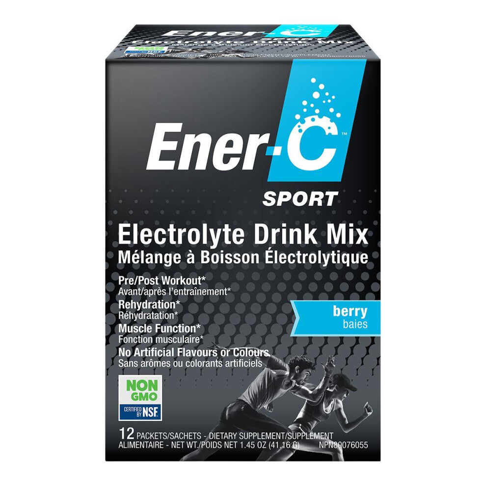Ener C {Aisle I} | Multivitamin Drink Mix Electrolyte Sport Berry | 1 X 12 Sachet
