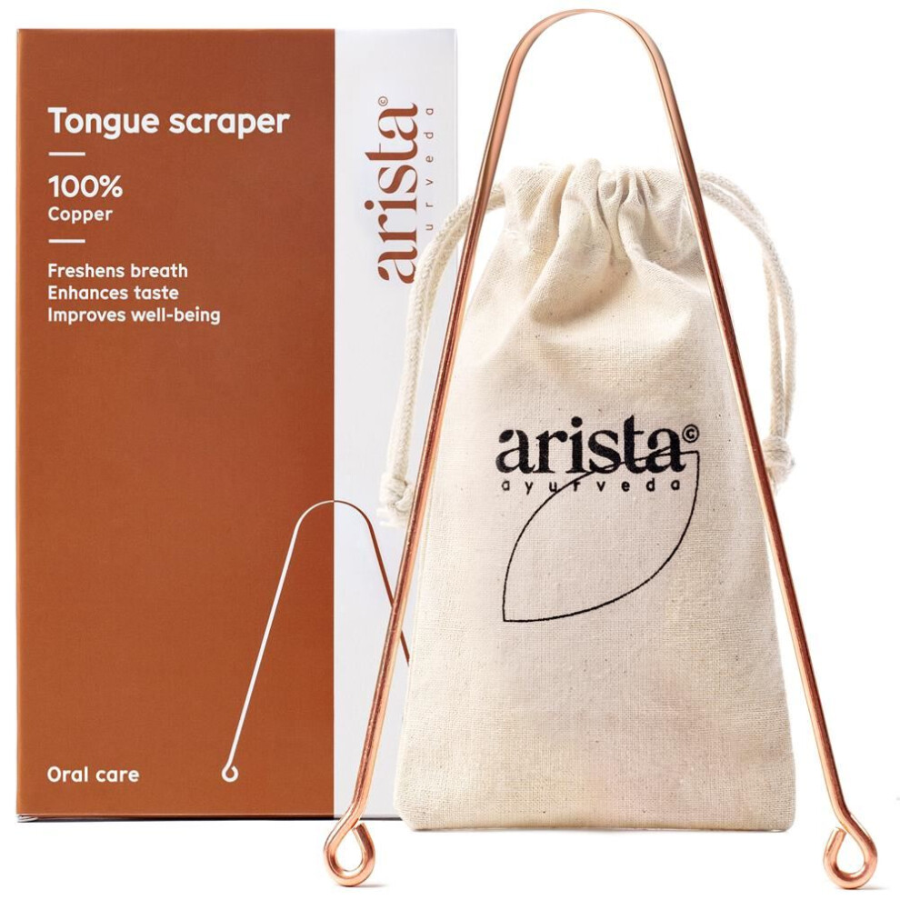 Bambaw {Aisle A} | Arista | Copper Ayurvedic Tongue Scraper | 1 X 1Each