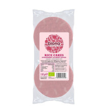 {AISLE D} Biona | Organic Strawberry Yoghurt Coated Rice Cakes 100g | 1 x 100g