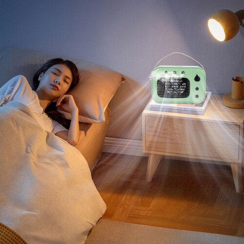 Kleiner Tischventilator mit USB-Antrieb, erfrischendem-Grün 2
