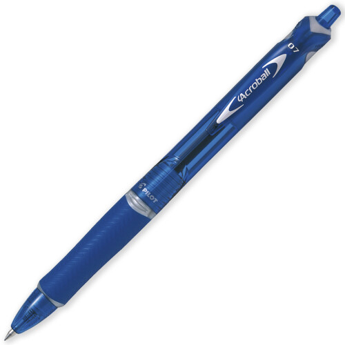 Pilot Pilot Acroball Retractable Ballpoint Pen 0.7mm Blue Pack of 6 1