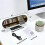 Modern LED Mirror Alarm Clock, Smart Desktop Clock with 16-Color Mood Light, Adjustable Brightness, Large Display, USB Powered 4