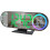 Modern LED Mirror Alarm Clock, Smart Desktop Clock with 16-Color Mood Light, Adjustable Brightness, Large Display, USB Powered 5