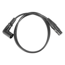 Right Angle Male to Female XLR Cable, Microphone Cord, DMX Signal Wire Cord for Equilibrium / Mixer / Amplifier (1 Meter = 3.2 Feet)