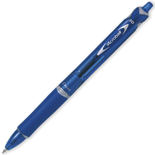 Pilot Pilot Acroball Retractable Ballpoint Pen 1.0mm Blue Pack of 6 1