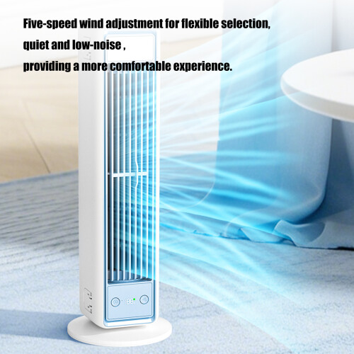 Practical Cordless Bladeless Desk Fan 5 Speed Setting and Wall 1