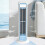Multiple Position Bladeless Fan with Hook for Wall Mounting and 5