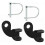 Coupling Pieces for Qeridoo Bicycle Trailer  Set of 2 1