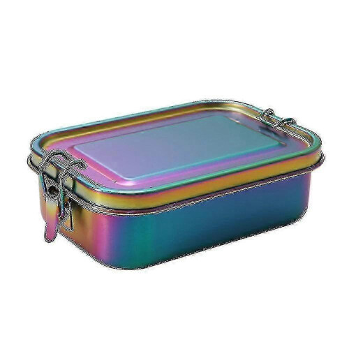 Leak-proof Stainless Steel Lunch Box - Rainbow Design