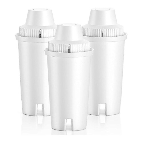 3 Pack Replacement Water Filters for Classic Longlast Water Filter Pitcher (107007)