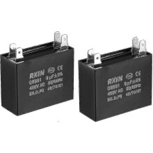 CBB61 6uf 450v AC kaksoisinserttinen polypropeenikalvokondensaattori 47x20x37.5mm kattotuulettimelle, generaattorille, moottorille ja pumpulle