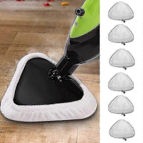 6 Pack Microfiber Replacement Pads for H2o Steam Mop Cleaning