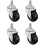4 Rubber Wheels 40mm Diameter With M8 Threaded Rod For Assembly 1