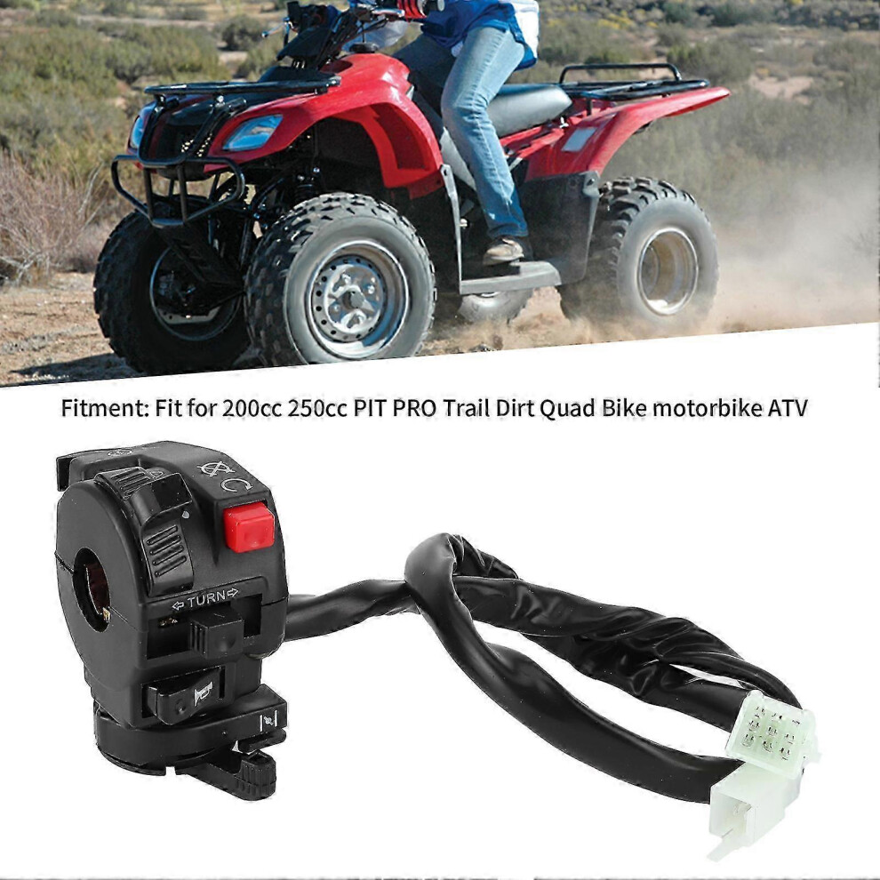 9 Pins 8 Wires 22Mm Handlebar Switch For 200Cc 250Cc Dirt Quad Bike, Motorbike, Atv (Europe Fit) 7624176601217