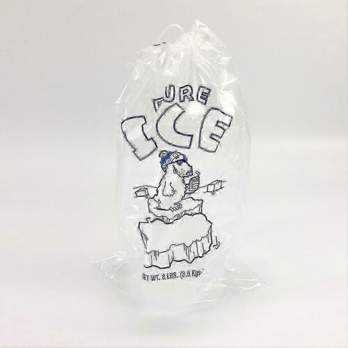 100 sacs à glace à cordon anti-perforation, jetables et recyclables pour congélation 1