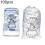 100 sacs à glace à cordon anti-perforation, jetables et recyclables pour congélation 4