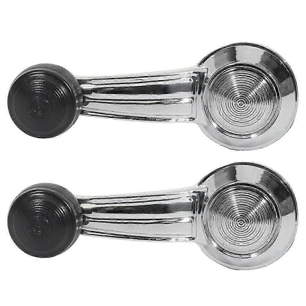 Chrome Door Window Crank Handle Pair Set For Pontiac, Cadillac, Chevy, Olds, Buick - 1732326 20348200 7624176668920
