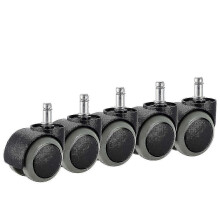 5-Pack Office Chair Caster Wheels, Fit IKEA Chair (10mm x 22mm), Heavy Duty