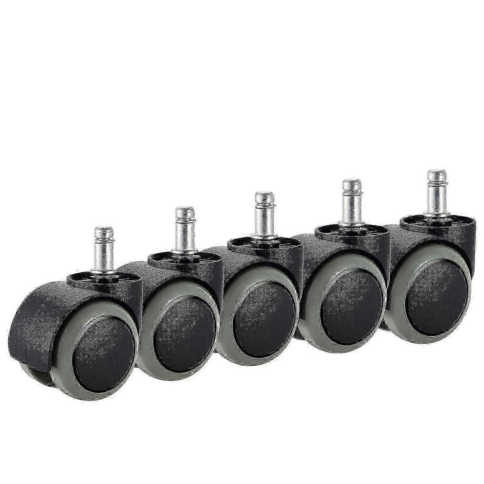 5-Pack Office Chair Caster Wheels, Fit Ikea Chair (10Mm X 22Mm), Heavy Duty 7624176674891