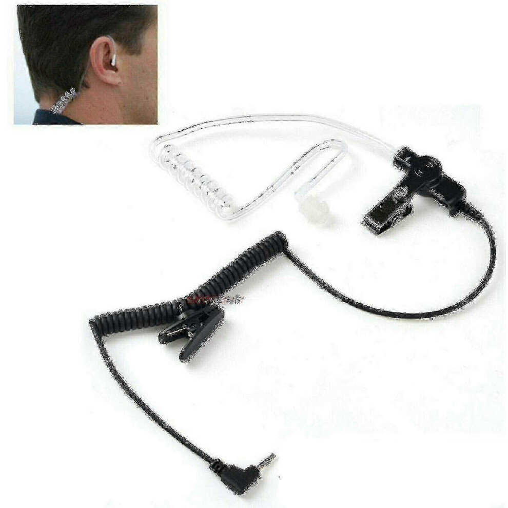 3.5Mm Police Earpiece Headset Listen Only Acoustic Tube For Motorola Speaker Mic 7624176675751