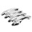 Chrome door handle covers for Ford Fiesta 2009-2012, 8pcs set 1