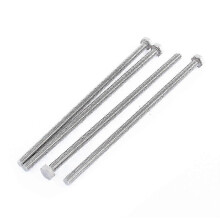 M6 150mm volledig schroefdraad roestvrijstalen bouten, 4 stuks, voor de bouw