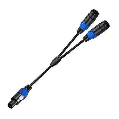 2-poliger Adapter (1 Stecker auf 2 Buchsen)  Lautsprecherkabel
