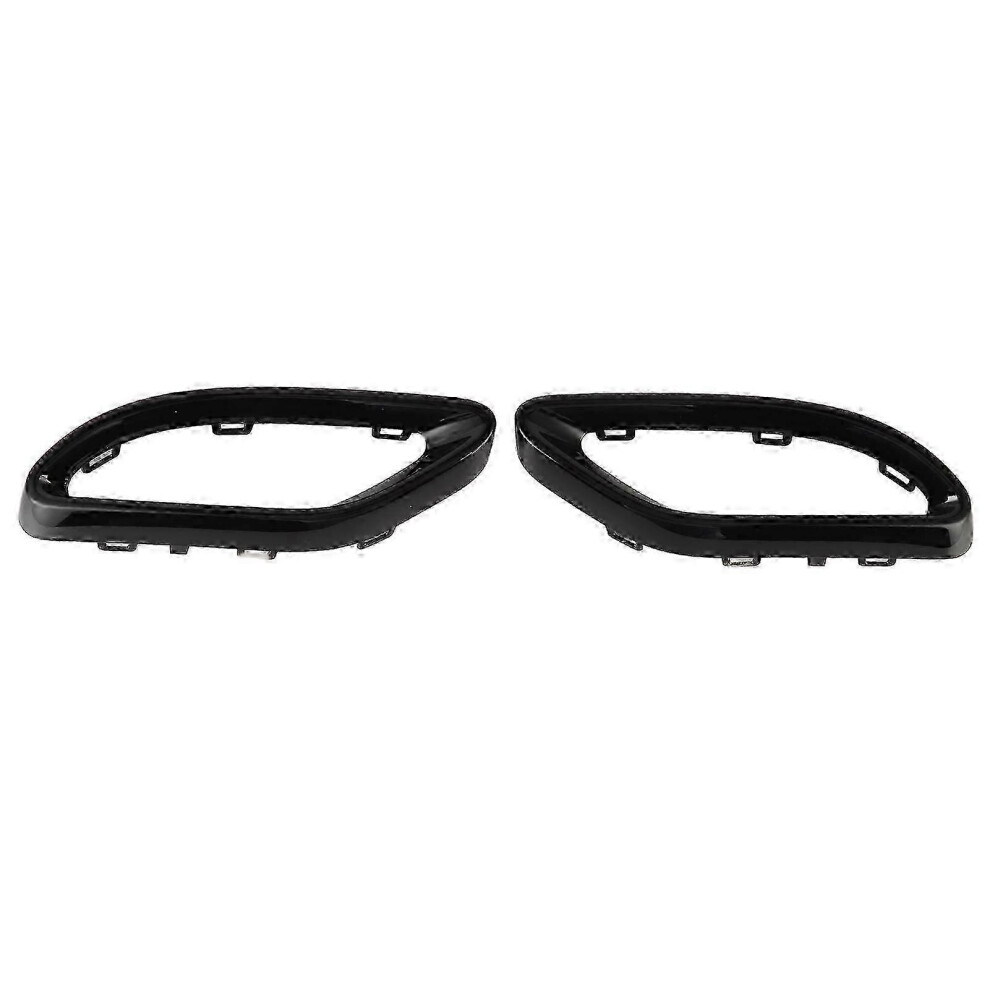 Mercedes-Benz Exhaust Tip Cover Trims Replacement - Gloss For A B C E Glc Cls Class W177 W247 W205 W213 X253 C257 Black 7624176670855