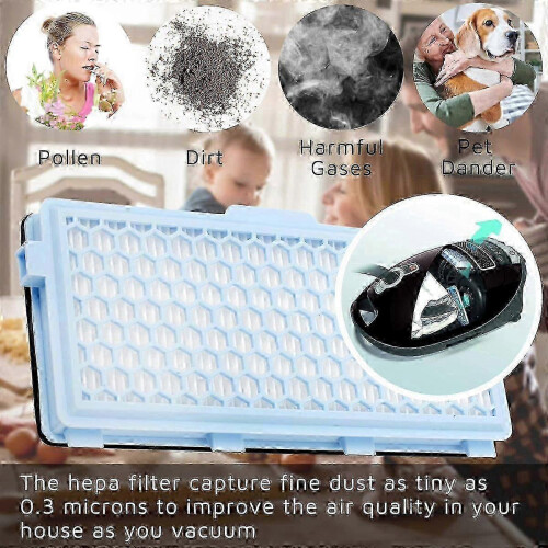 Miele C1 C2 C3 HEPA Filter Set  2 Replaceable Vacuum Filters 1