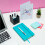 Pilot Pilot Acroball Pure White Retractable Ballpoint Pen Blue Pack of 6 3