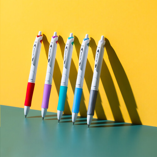 Pilot Pilot Acroball Pure White Retractable Ballpoint Pen Red Pack of 6 2