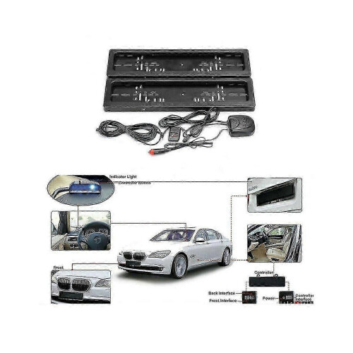 EU Car License Plate Roller Shutter Cover with Remote Hide Function 2