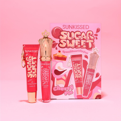 Sunkissed Sugar Sweet Lip Duo Set Cherry Pie 16ml 1