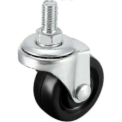 4 Rubber Wheels 40mm Diameter With M8 Threaded Rod For Assembly 1