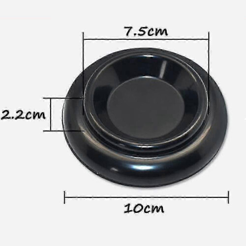 Rollenbecher für Klavierbeine, bewegliche Rollen, Eiche, Schwarz, 4 Stück 1