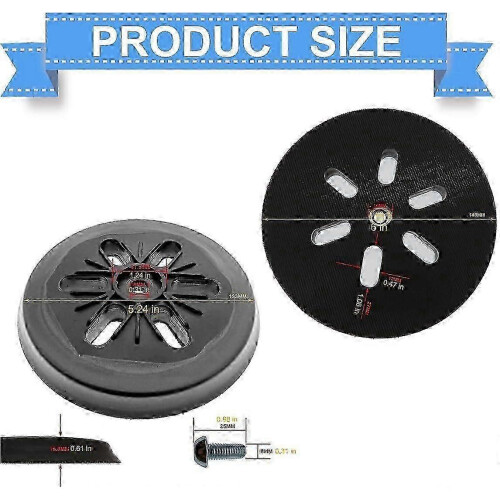 Compatible with Bosch Gex 150 Series: 150Mm Sanding Disc Backing Pad 1