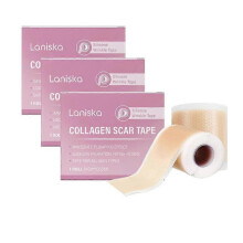 1-5PCS Silicone Scar Treatment Tape with Collagen & Tea Tree Oil - Lock in Hydration for 8+ Hours, Instant Plumping Effect