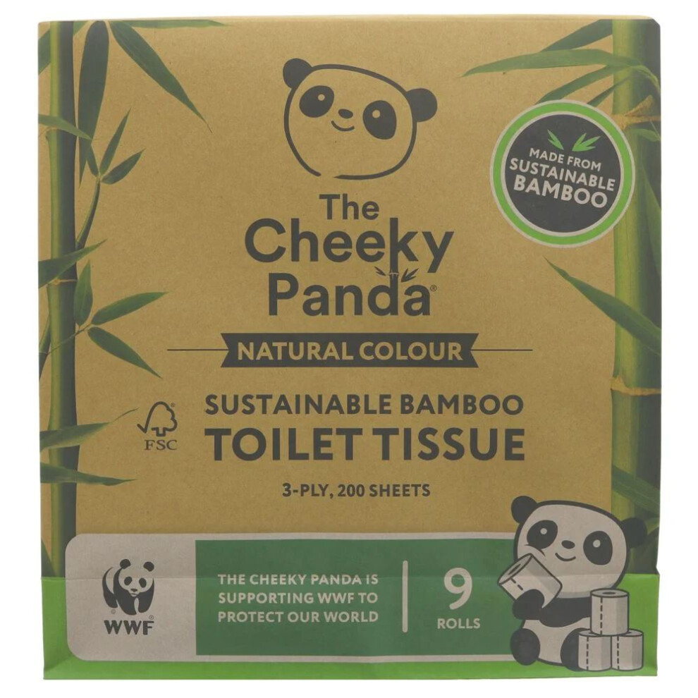 The Cheeky Panda {Aisle C} | Toilet Tissue - Natural Colour | 1 X 9 Rolls