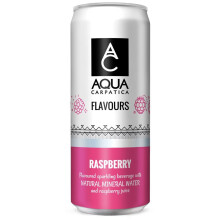 {Aisle O} AQUA Carpatica | Flavoured Sparkling Mineral Water Raspberry | 1 x 330ml