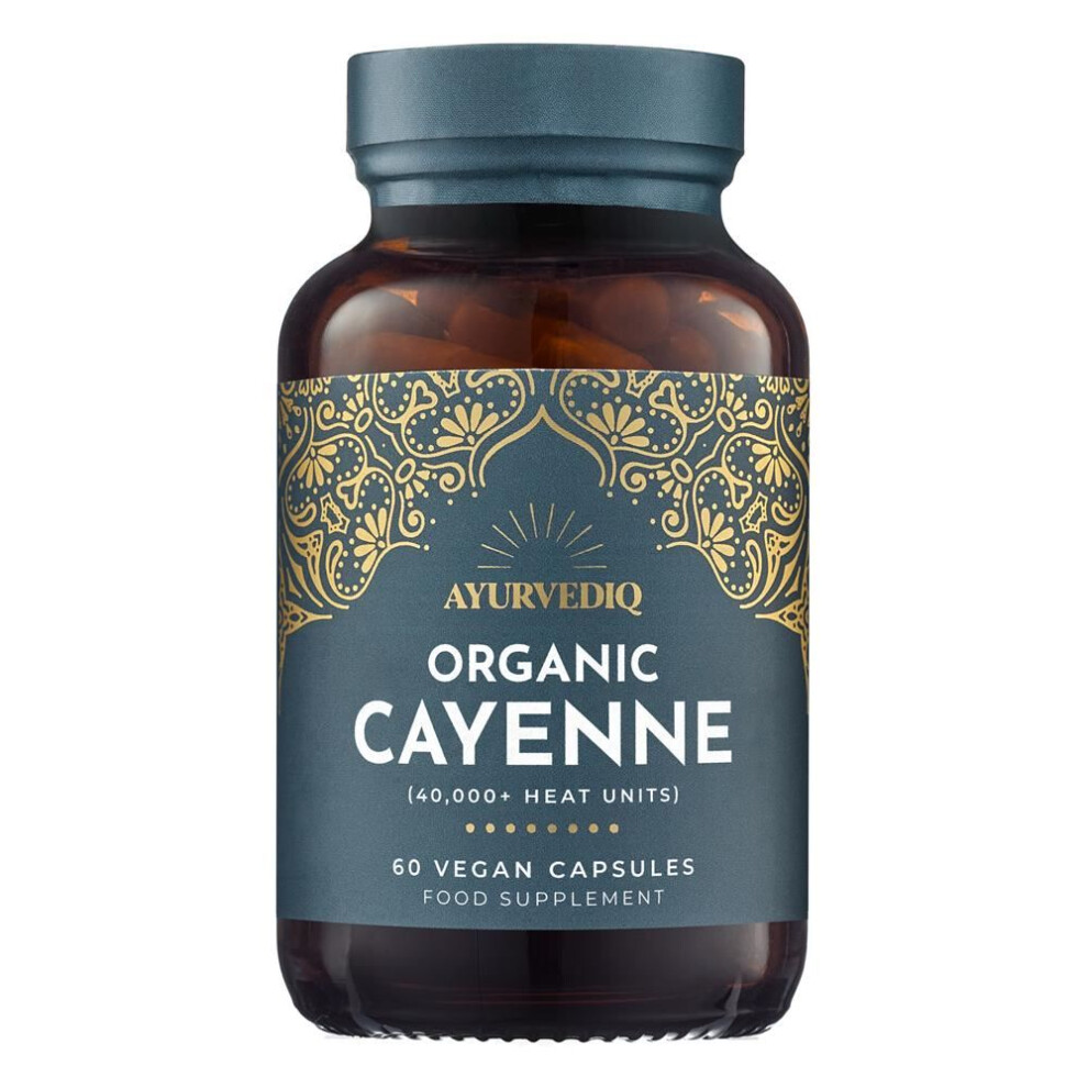 Ayurvediq Wellness {Aisle K} | Organic Cayenne Pepper | 1 X 60 Capsule