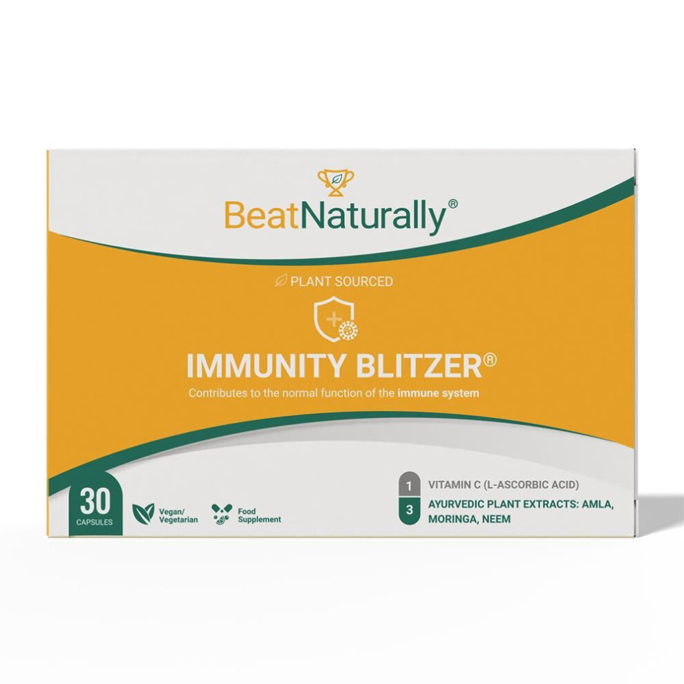 Immune Booster Supplements 4-in-1 High Strength Vitamin C with Amla, Moringa & - Image 4