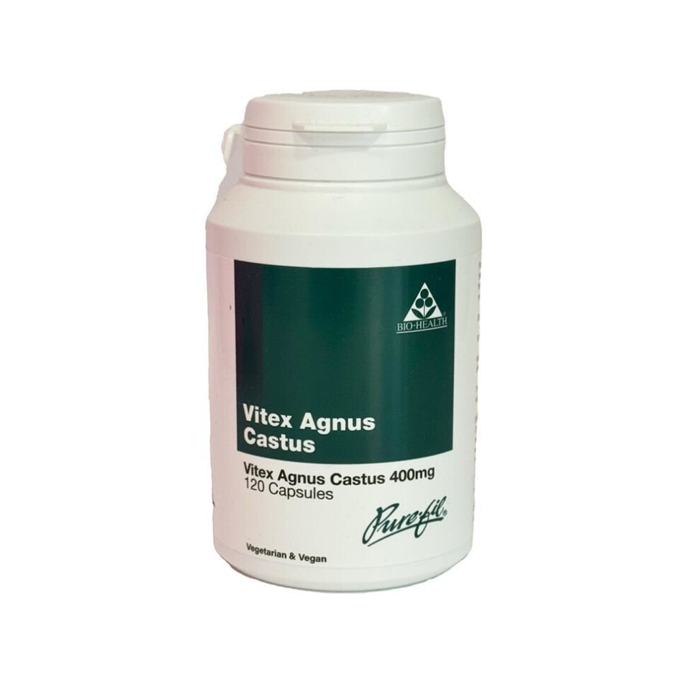 Bio Health {Aisle K} | Pure Powdered Vitex Agnus Castus Fruits | 1 X 120 Capsule