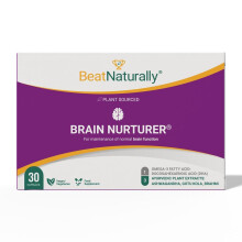 {Aisle K} BeatNaturally | Brain Nurturer - Memory Focus & De-Stress | 1 x 30 capsule