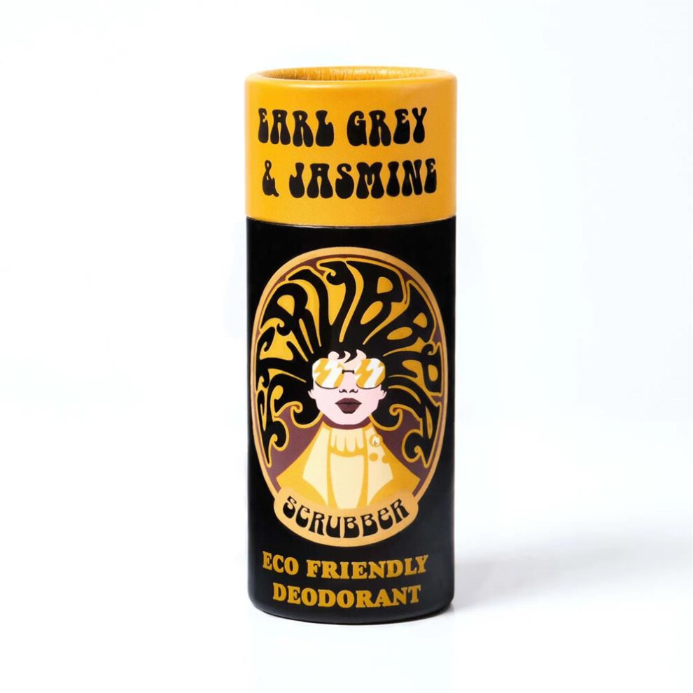 Scrubber Grey Earl & Jasmine Roll On Eco Friendly Deodorant, Plastic Free Anti Perspirant - Image 3