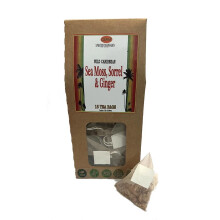 {Aisle N} Genni | Sea Moss Sorrel & Ginger Bio Degradable Pyramid Tea Bags | 1 x 15bag